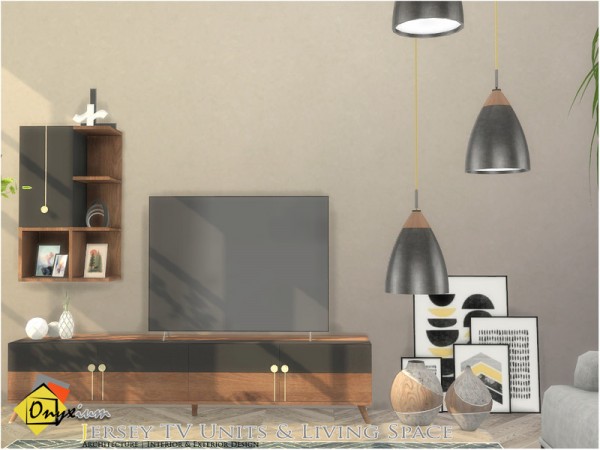  The Sims Resource: Jersey TV Units and Living Space by Onyxium
