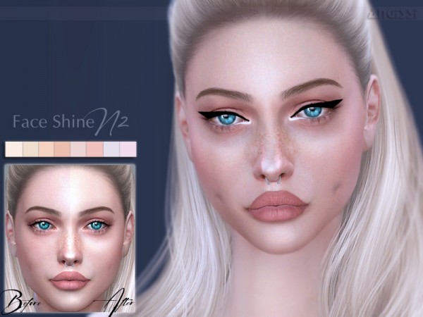  The Sims Resource: Face Shine N2 by ANGISSI