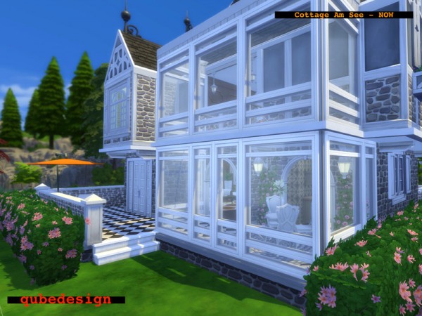  The Sims Resource: Cottage Am See   NOW furnished by QubeDesign