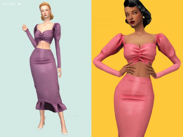  The Sims Resource: Vintage Top by ChloeM
