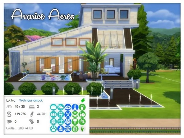  All4Sims: Avarice Acres 1 by Oldbox