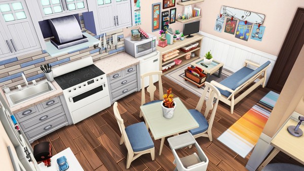  Aveline Sims: Tiny apartment for big family