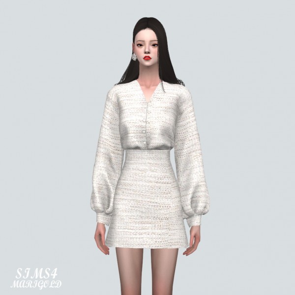  SIMS4 Marigold: B Spring Mini Dress