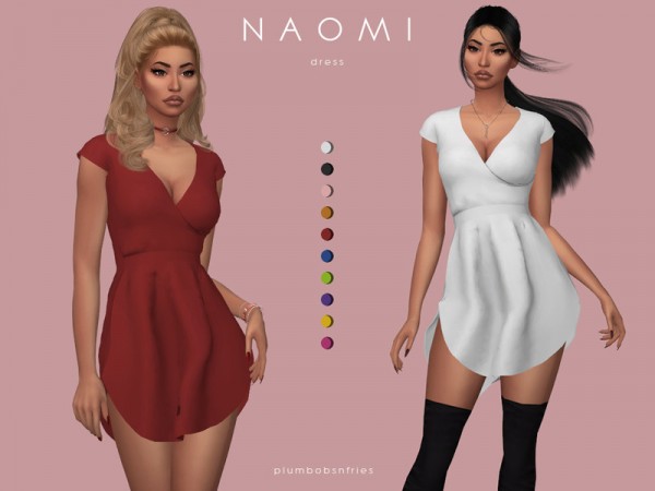  The Sims Resource: Naomi dress by Plumbobs n Fries