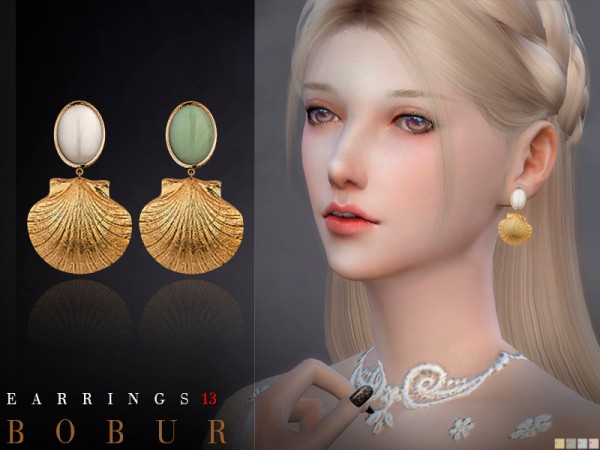  The Sims Resource: Earrings 13 by Bobur