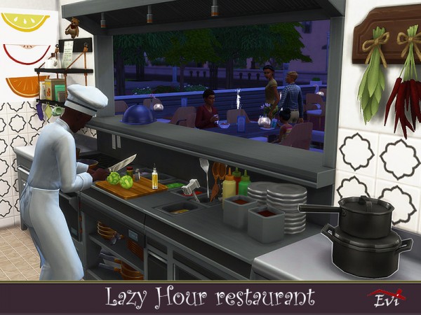  The Sims Resource: Lazy hour Restaurant by evi