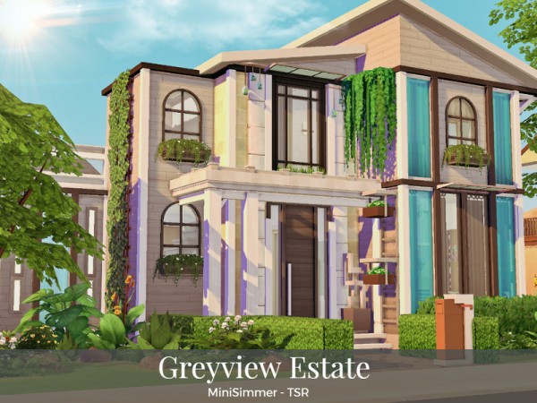  The Sims Resource: Greyview estate by Mini Simmer