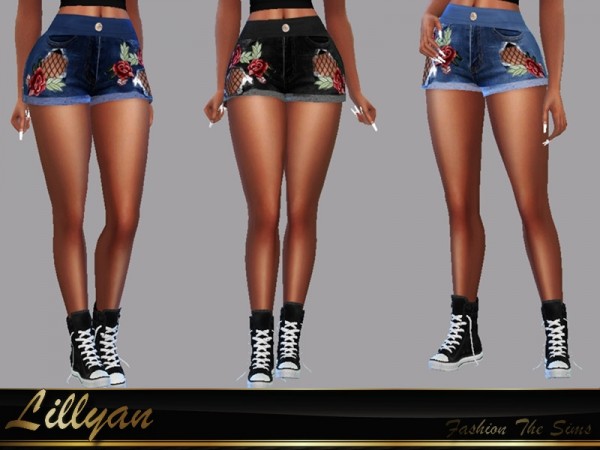  The Sims Resource: Short Jeans Susana by LYLLYAN