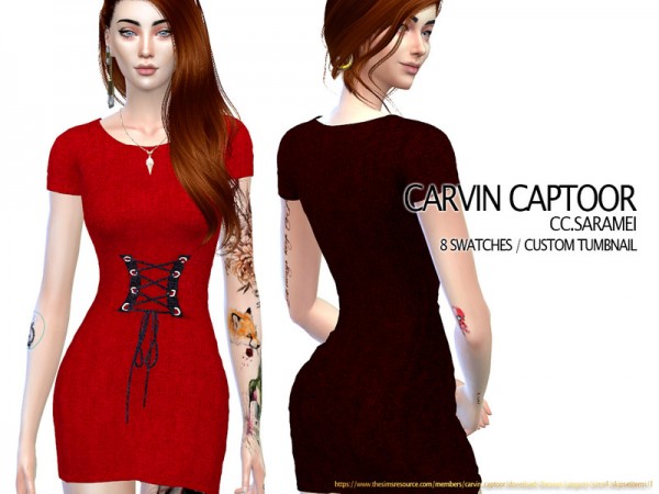  The Sims Resource: Saramei Dress by carvin captoor