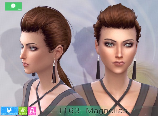  NewSea: J163 Magnolias free hairstyle