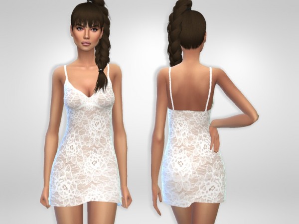  The Sims Resource: Lace Chemise by Puresim