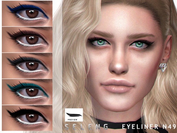  The Sims Resource: Eyeliner N49 by Seleng