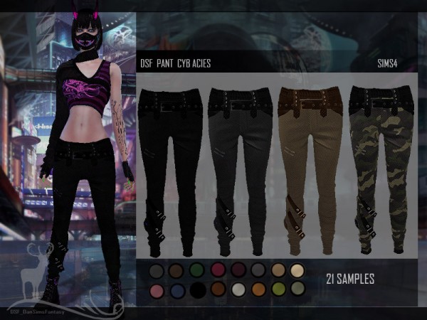  The Sims Resource: Pants Cyb ACies by DanSimsFantasy