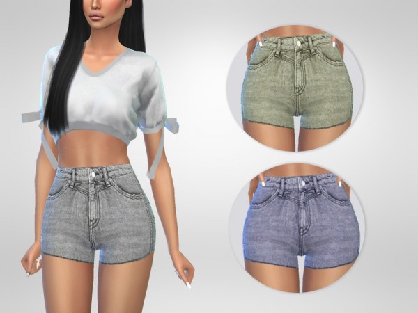  The Sims Resource: Tina Denim Shorts by Puresim