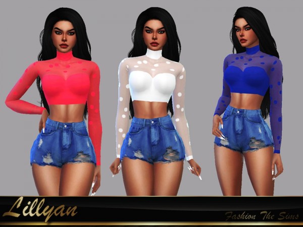  The Sims Resource: Top Marisol by LYLLYAN