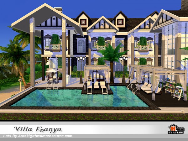  The Sims Resource: Villa Kanya NoCC by Autaki