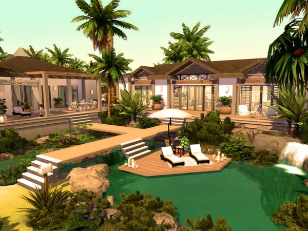  The Sims Resource: Caribbean Villa   No CC by Sarina Sims