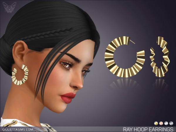  Giulietta Sims: Ray Hoop Earrings