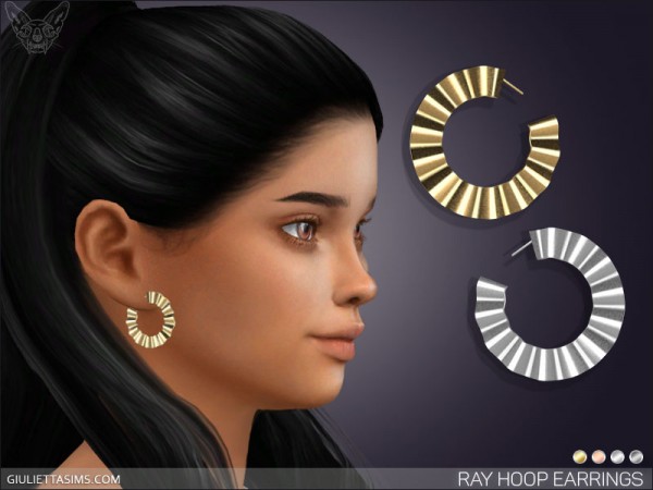  Giulietta Sims: Ray Hoop Earrings For Kids