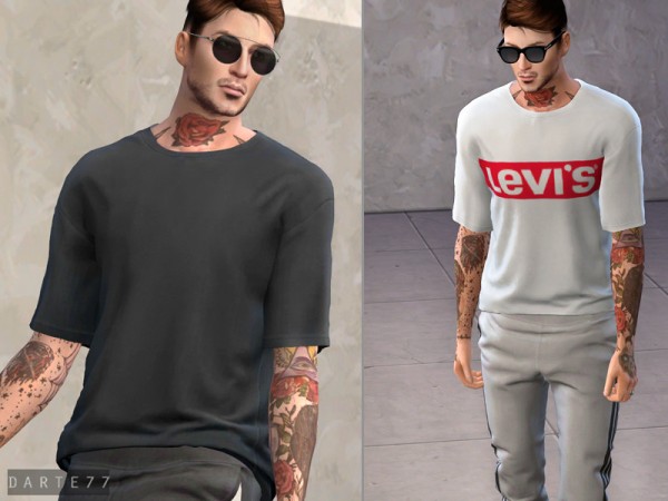  The Sims Resource: Loose Fit T Shirt by Darte77