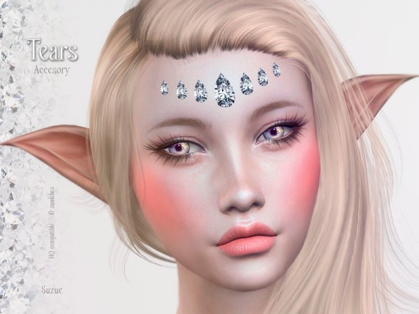  The Sims Resource: Tears Accesory by Suzue