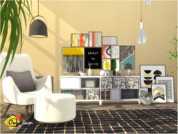  The Sims Resource: Living Room Extra Materials by Onyxium