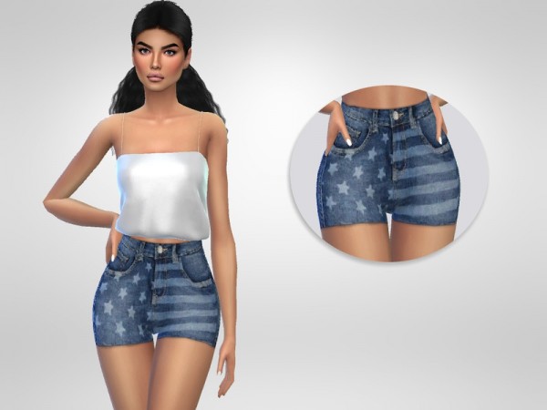  The Sims Resource: Amy Shorts by Puresim