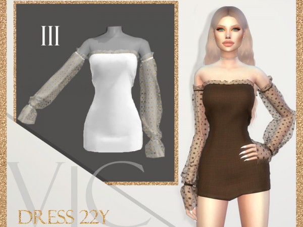  The Sims Resource: Dress 22YIII by Viy Sims