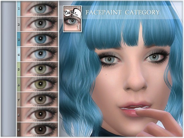  The Sims Resource: Natural eye colors 09 by BAkalia