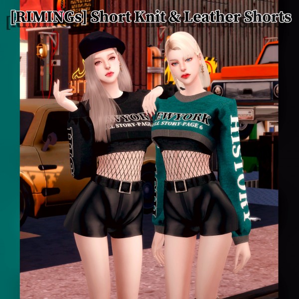  Rimings: Short Knit and Laether Shorts