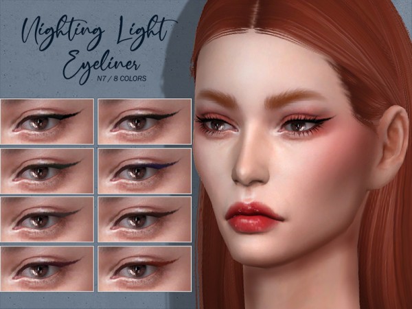  The Sims Resource: Night Light Eyeliner N6 by Lisaminicatsims