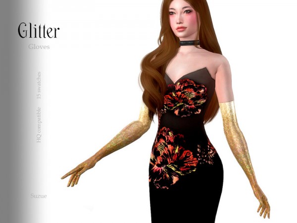  The Sims Resource: Glitter Gloves by Suzue