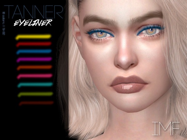  The Sims Resource: Tanner Eyeliner N.82 by IzzieMcFire