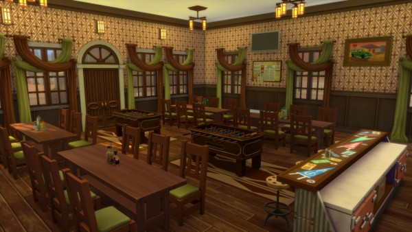  Mod The Sims: 8 Bells Bar   Minor Renovation (No CC) by dotssims