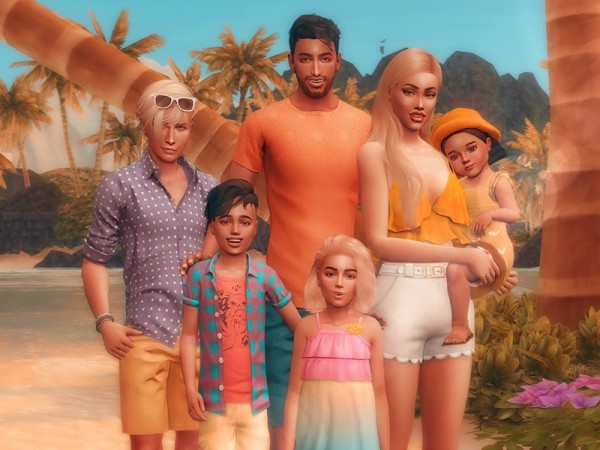  The Sims Resource: Family Portrait Pose by KatVerseCC