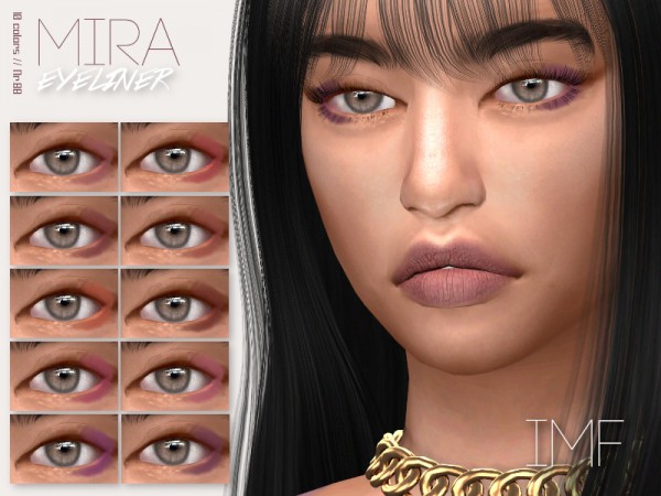  The Sims Resource: Mira Eyeliner N.88 by IzzieMcFire