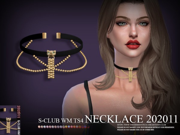  The Sims Resource: Necklace 201911 by S Club