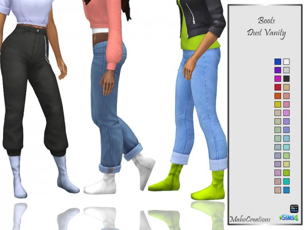  The Sims Resource: Boots Dust Vanity Boots by MahoCreations