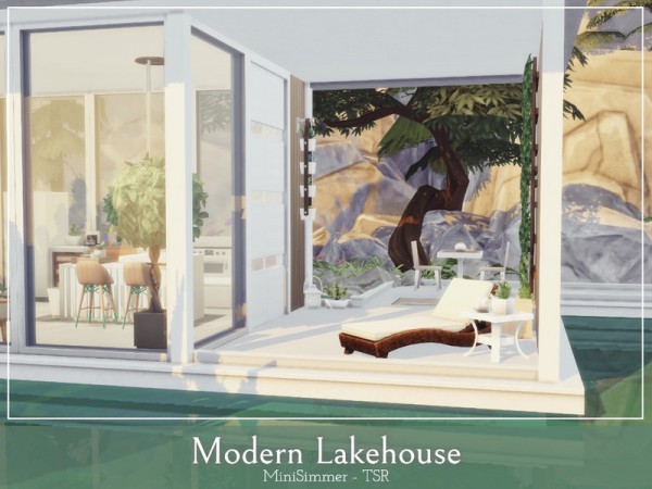  The Sims Resource: Modern Lake house by Mini Simmer