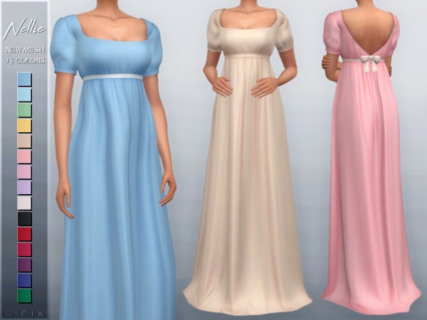  The Sims Resource: Nellie Dress by Sifix
