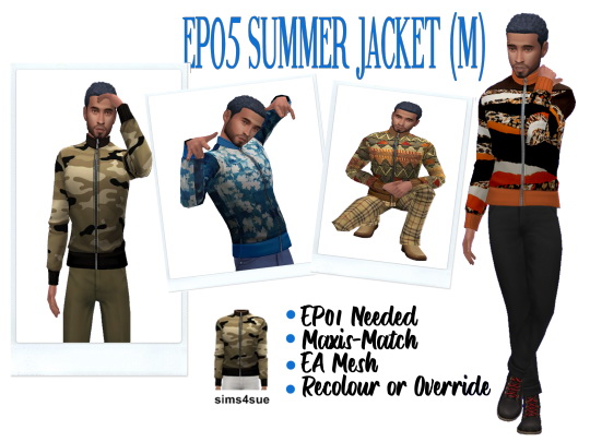  Sims 4 Sue: Summer Jacket