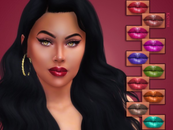  The Sims Resource: Gia Lipstick by KatVerseCC