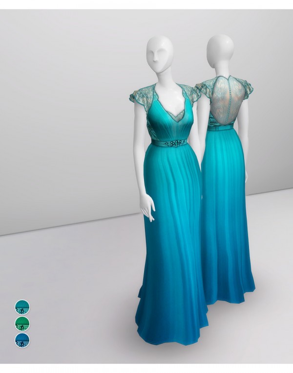  Rusty Nail: Aspen  Teal Gown