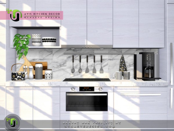  The Sims Resource: Avis Kitchen Decor by NynaeveDesign