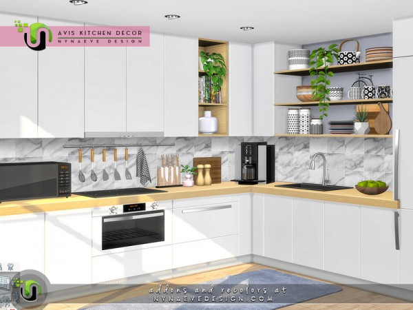 The Sims Resource: Avis Kitchen Decor by NynaeveDesign