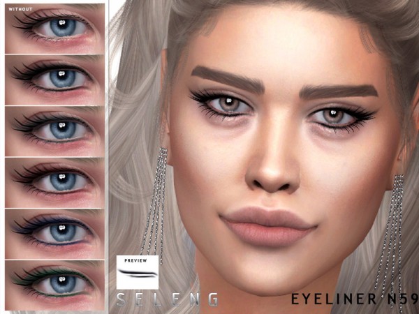  The Sims Resource: Eyeliner N59 by Seleng
