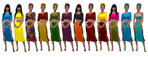  Sims 4 Sue: Ruched Skirt