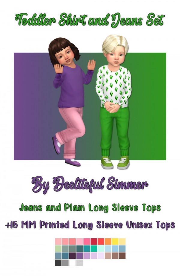  Deelitefulsimmer: Toddlers Shirt and Jeans Set