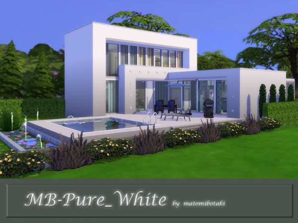  The Sims Resource: Pure White House by matomibotaki