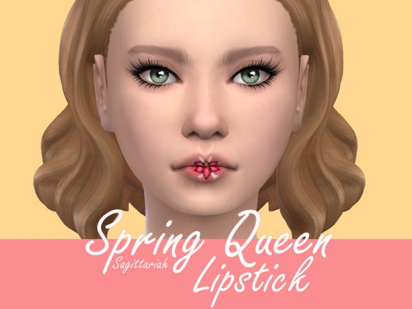  The Sims Resource: Spring Queen Lipstick by Sagittariah